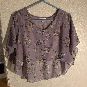 💜3/$12 Delia’s Floral Crop Top
